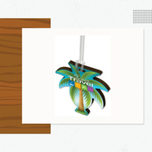 Wood Luggage Tags - Custom Logo Wood