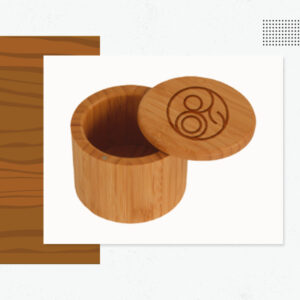 Wood Salt Boxes (a. Round Salt Box)