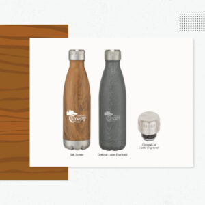 Wood Stainless Steel Hot / Cold Bottle
