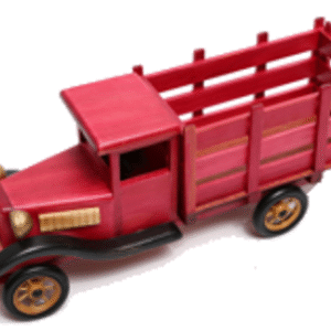 Red Wood High Crate Truck