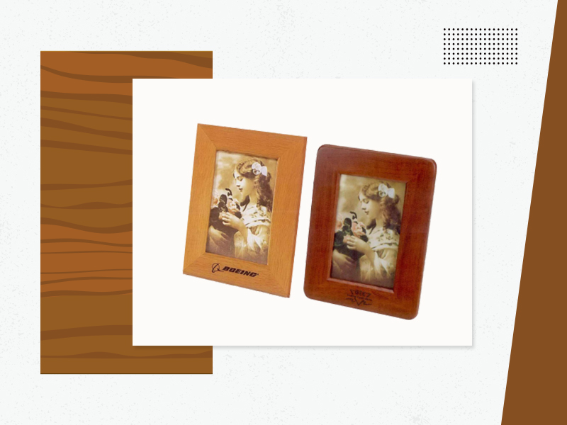 5” X 7” Wood Photo Frame - Custom Logo Wood Products