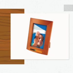 3-1/2” X 5” Screened Wood Photo Frame - Custom Logo Wood Products