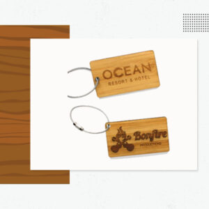 Bamboo Keychains - Custom Logo Wood Products