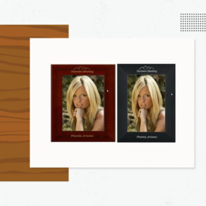 Mahogany Red Wood Photo Frame - Custom Logo Wood Products