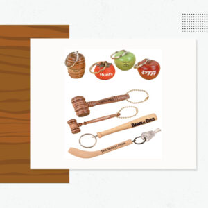 WOOD KEYRING NOVELTIES