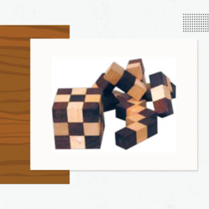 Elastic Cube Wood Puzzle - Custom Logo Wood Products