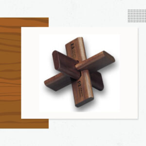 X-SHAPED WALNUT PUZZLE