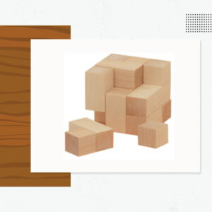 7 Piece Wood Cube Puzzle - Custom Logo Wood Products
