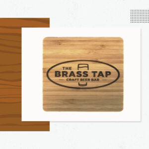 Bamboo Wood Coasters - Custom Logo Wood Products