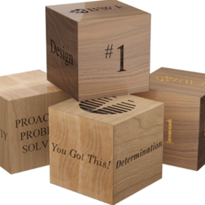 Walnut or Maple Cubes