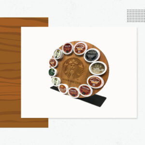 Custom Shaped Wood Coffee Caddy - Custom Logo Wood Products