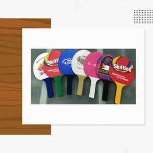 Full Color Ping Pong Racket Sets Made of Mdf - Custom Logo Wood Products