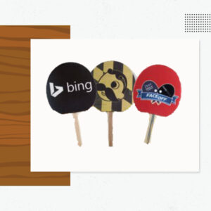 Full Color Wood Handle Ping Pong Rackets - Custom Logo Wood Products