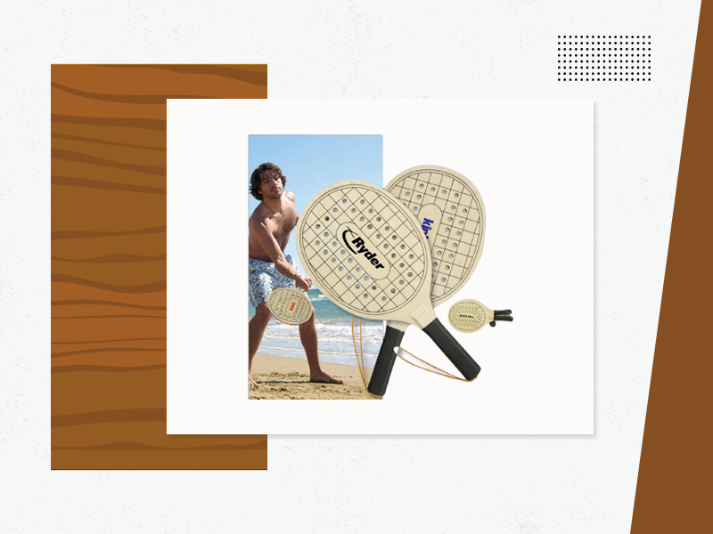 Indoor Outdoor Paddle Set - Custom Logo Wood Products