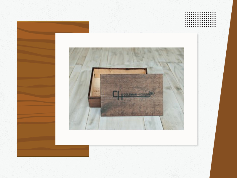Large Wood Box - Custom Logo Wood Products
