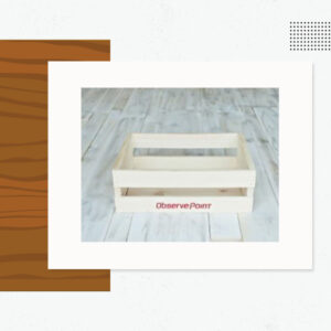 Medium Slatt Crate - Custom Logo Wood Products