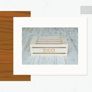 Slatted Lid Crate - Custom Logo Wood Products