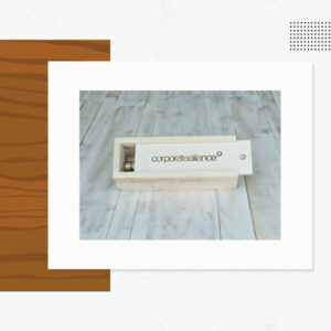 Slide Top Wine Crate - Custom Logo Wood Products