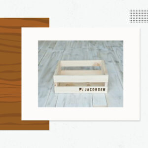 Small Slatt Crate - Custom Logo Wood Products