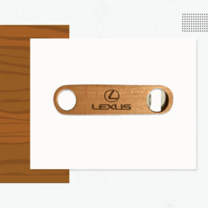 WOOD BOTTLE OPENERS w/ MAGNETIC BACK (Style E)