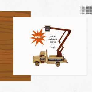 Wooden Lift Bucket Truck