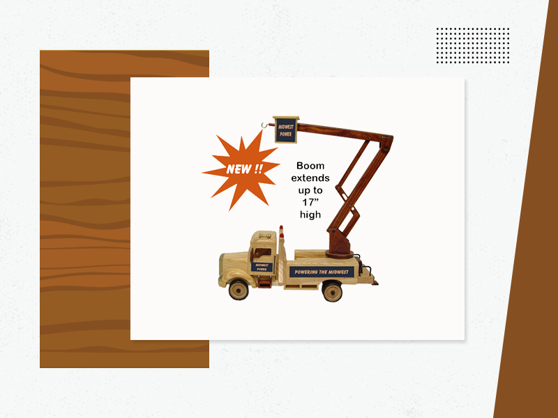 Wooden Lift Bucket Truck