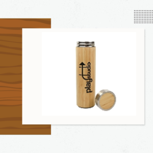 Insulated Travel Tumbler With Handle - Custom Logo Wood Products