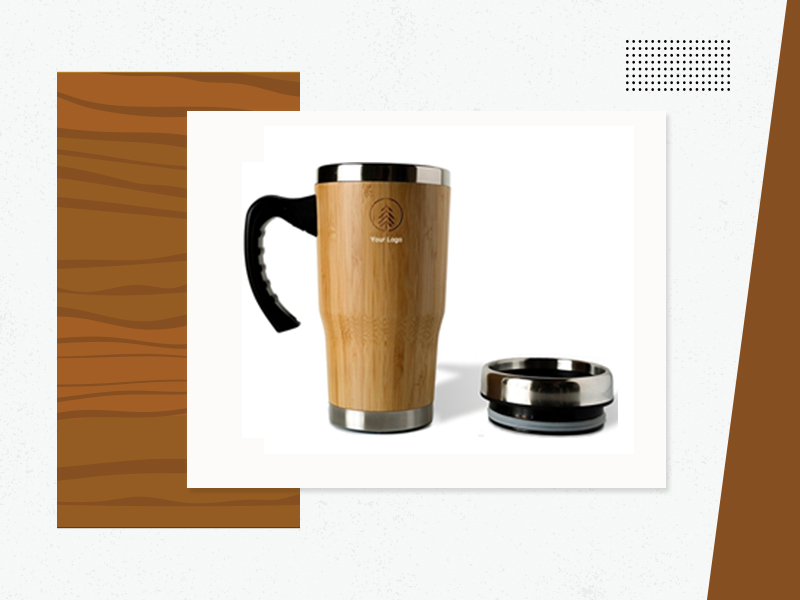 Wood Insulated Bottle - Custom Logo Wood Products