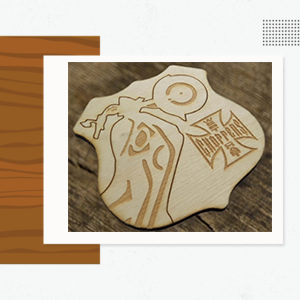 Custom Shaped Real Wood Coasters - Custom Logo Wood Products