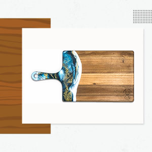 HARDWOOD & EPOXY CUTTING CHEESE BOARDS