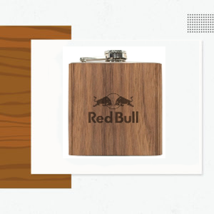 Ounce Flask Made in USA - Custom Logo Wood Products