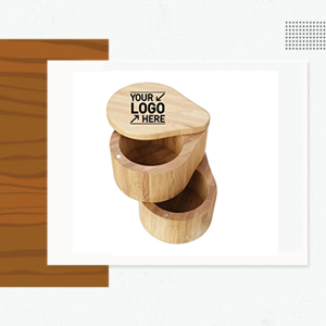 Double Salt Box - Custom Logo Wood Products