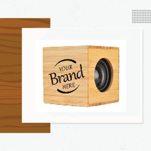 Cube Bluetooth Speaker - Custom Logo Wood Products