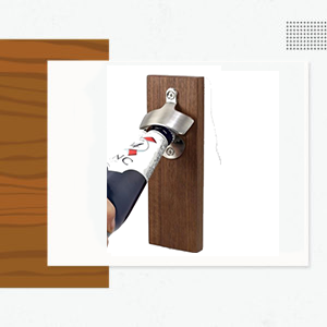 WALL MOUNTED MAGNETIC BOTTLE OPENER