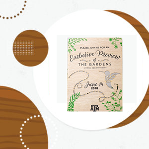 WOOD INVITATION