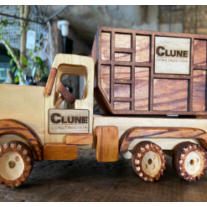 Brown Wooden Dump Truck