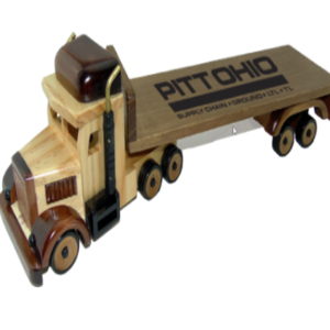 Vintage Wooden Flatbed Toy Truck